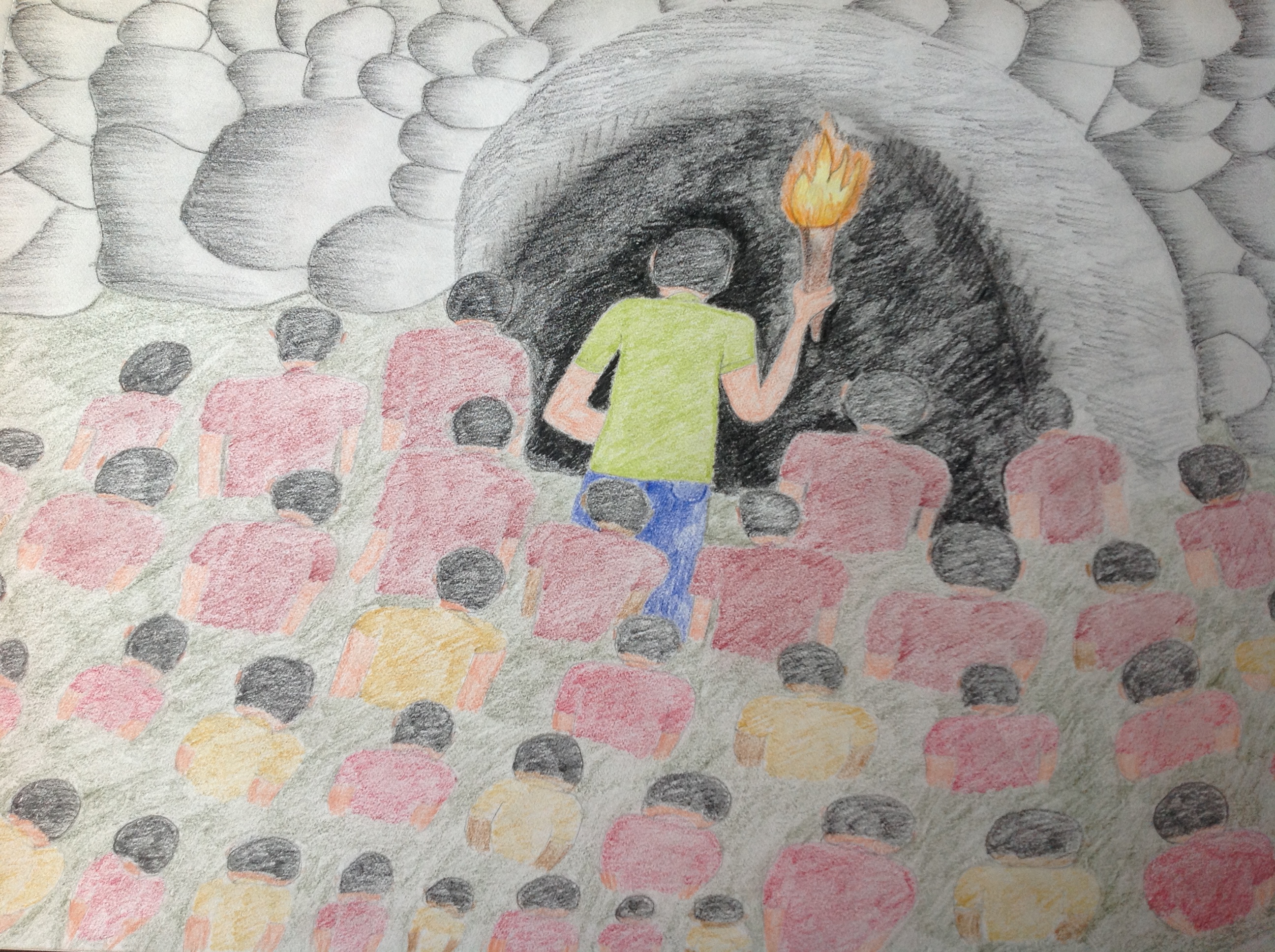 My first painting- The Torch Bearer – Dr. Medhavi Jain